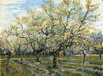 Huerto con ciruelos en flor Vincent van Gogh Pinturas al óleo